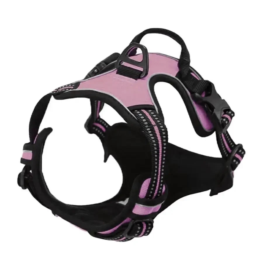Dog Harness Leash Set Heart Print Cute Adjustable No Pull Vest Small Medium Puppy