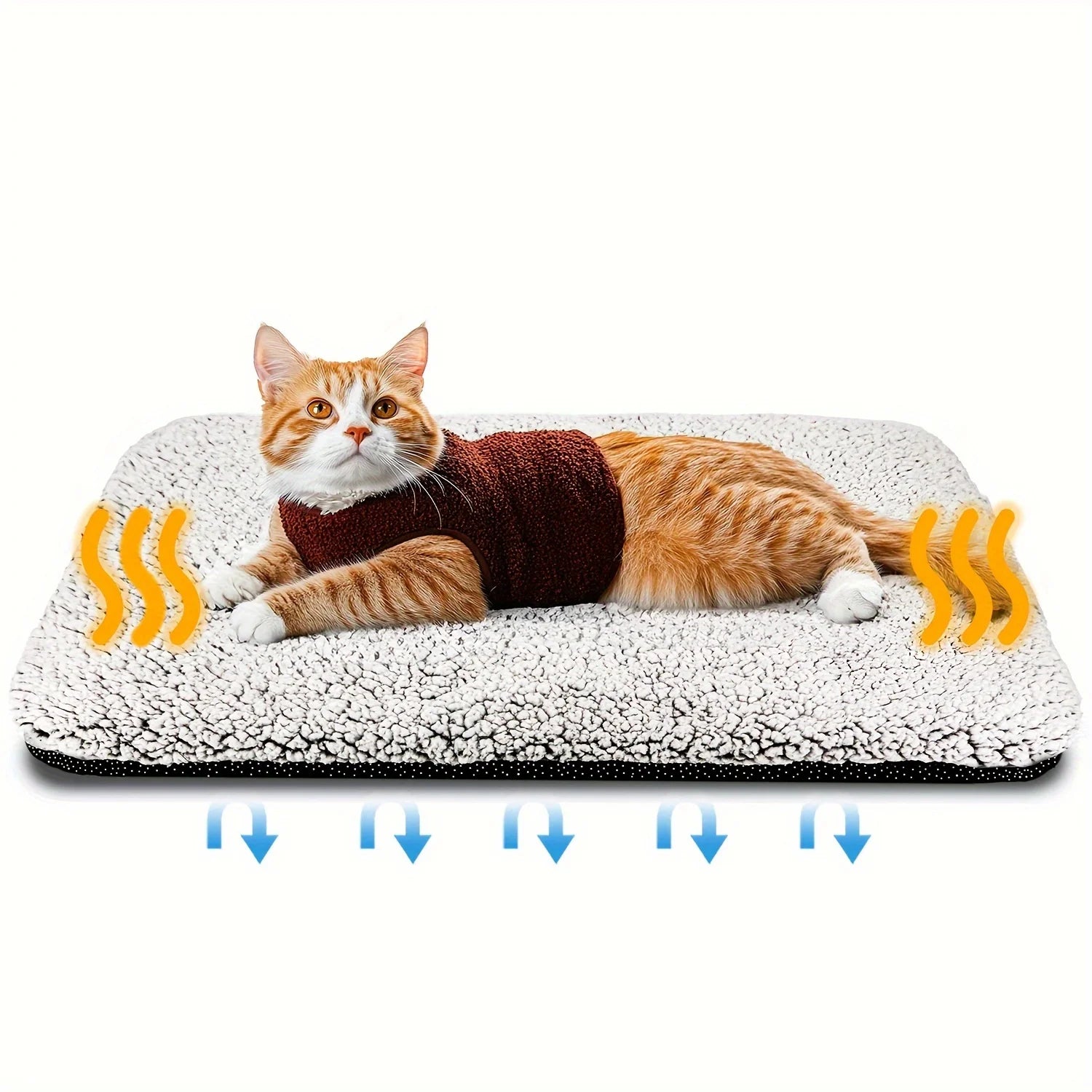Self-Heating Pet Blanket Pad – Washable Thermal Cat Mat