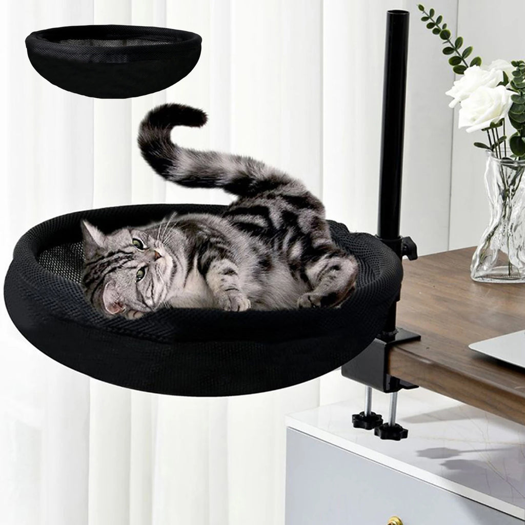 Modern Desk Mount Cat Bed 360 Rotating Indoor Perch