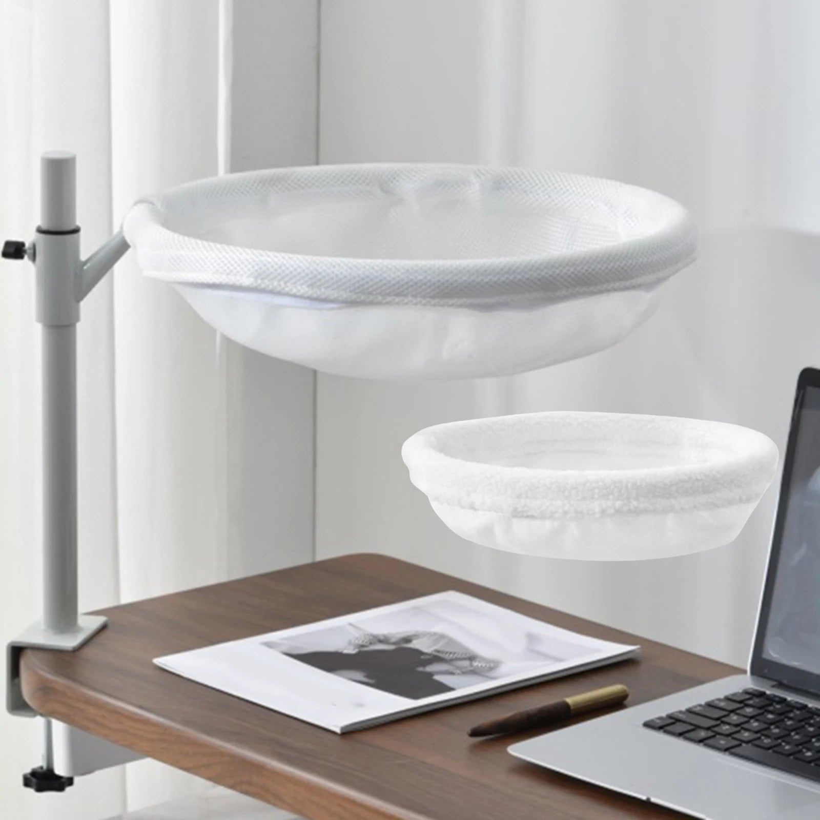 Modern Desk Mount Cat Bed 360 Rotating Indoor Perch