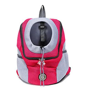 Double Shoulder Mesh Backpack Carrier for Cats Dogs