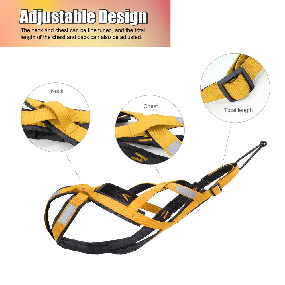 Dog Harness Leash Set Camouflage Military Tactical No Pull Reflective Medium Large
