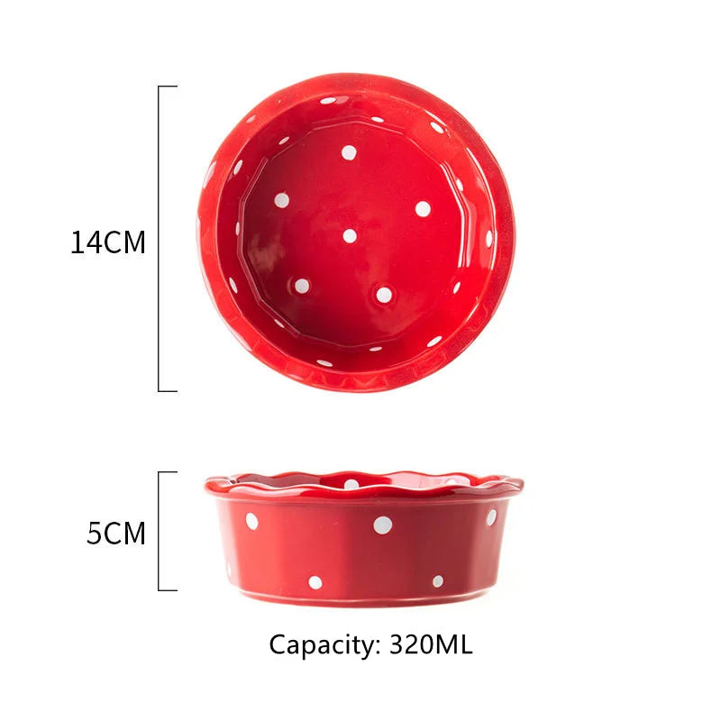 Raised Ceramic Double Bowl Wooden Stand for Cats and Dogs