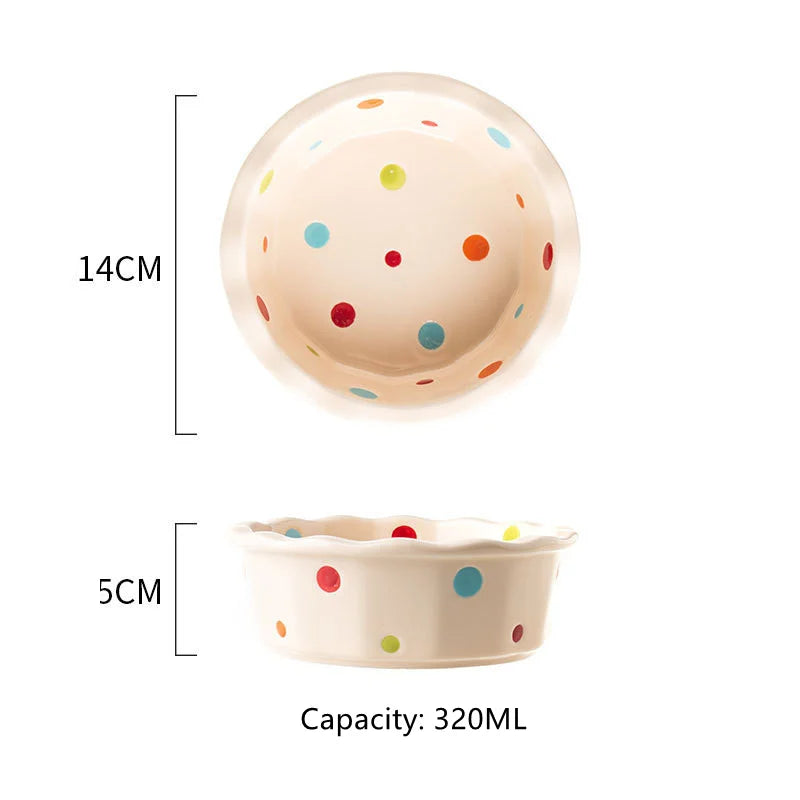 Raised Ceramic Double Bowl Wooden Stand for Cats and Dogs