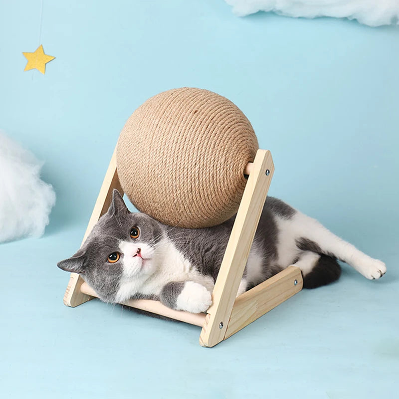 Sisal Rope Cat Scratching Ball Toy Claw Grinding Kittens
