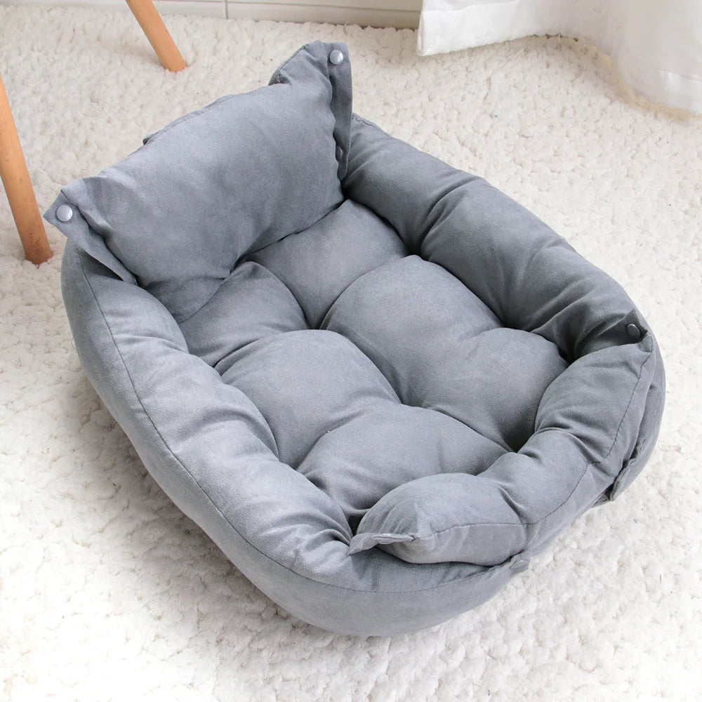 3 in 1 Dog Cat Sofa Bed Warm Winter Puppy Nest