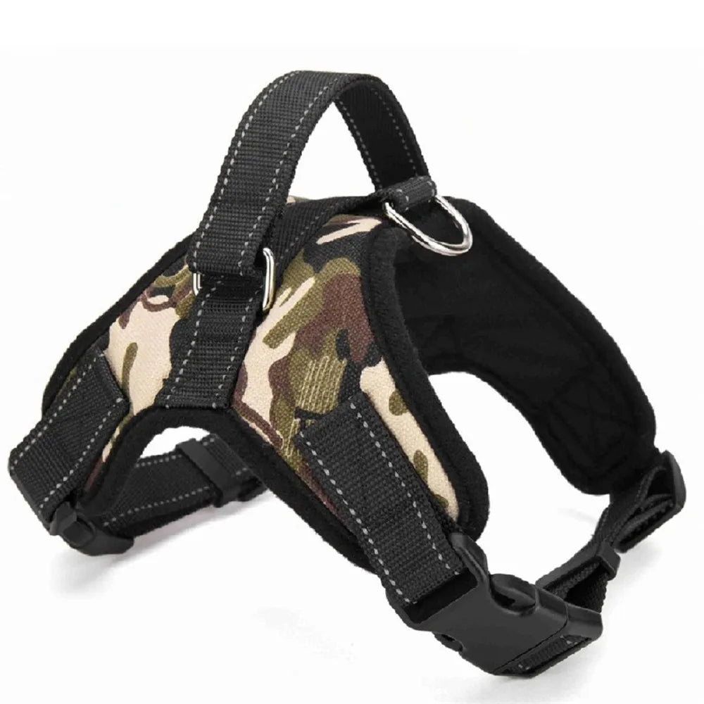 Padded Reflective Nylon Dog Harness All Sizes Husky | PawJoyKwT