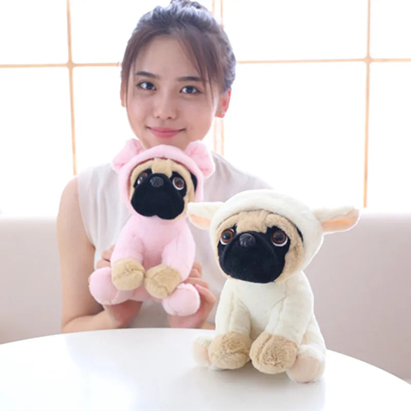Lifelike Sharpei Pug Plush Toy Stuffed Puppy Kids Gift