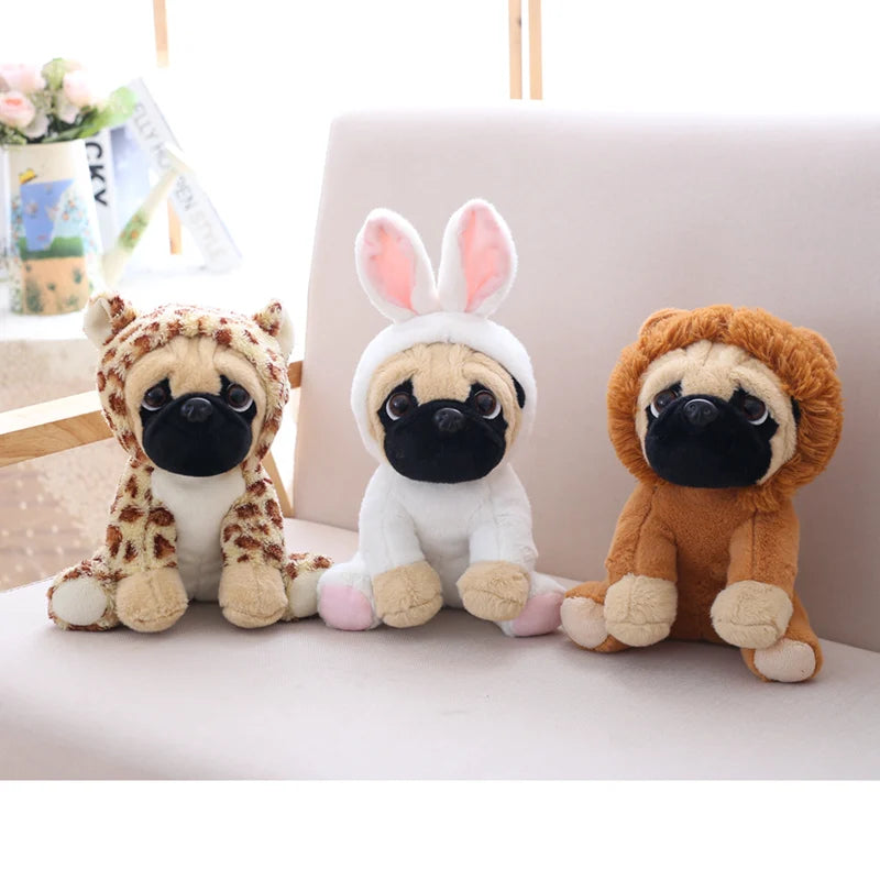 Lifelike Sharpei Pug Plush Toy Stuffed Puppy Kids Gift
