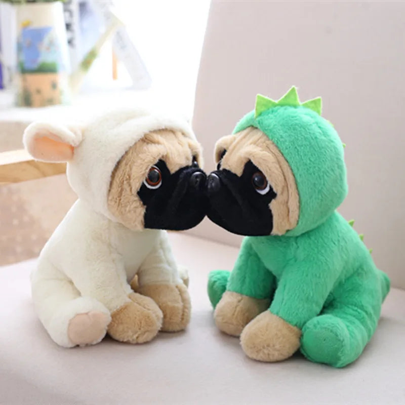Lifelike Sharpei Pug Plush Toy Stuffed Puppy Kids Gift