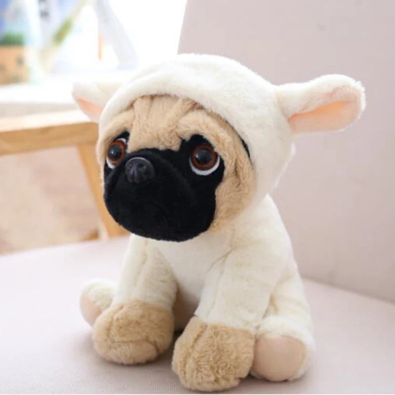 Lifelike Sharpei Pug Plush Toy Stuffed Puppy Kids Gift
