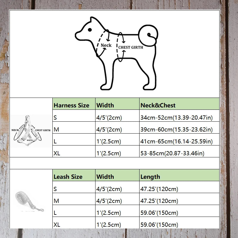 Grid Self-Design Dog Harness Small Medium Dogs Free Engraved Name ID Tag