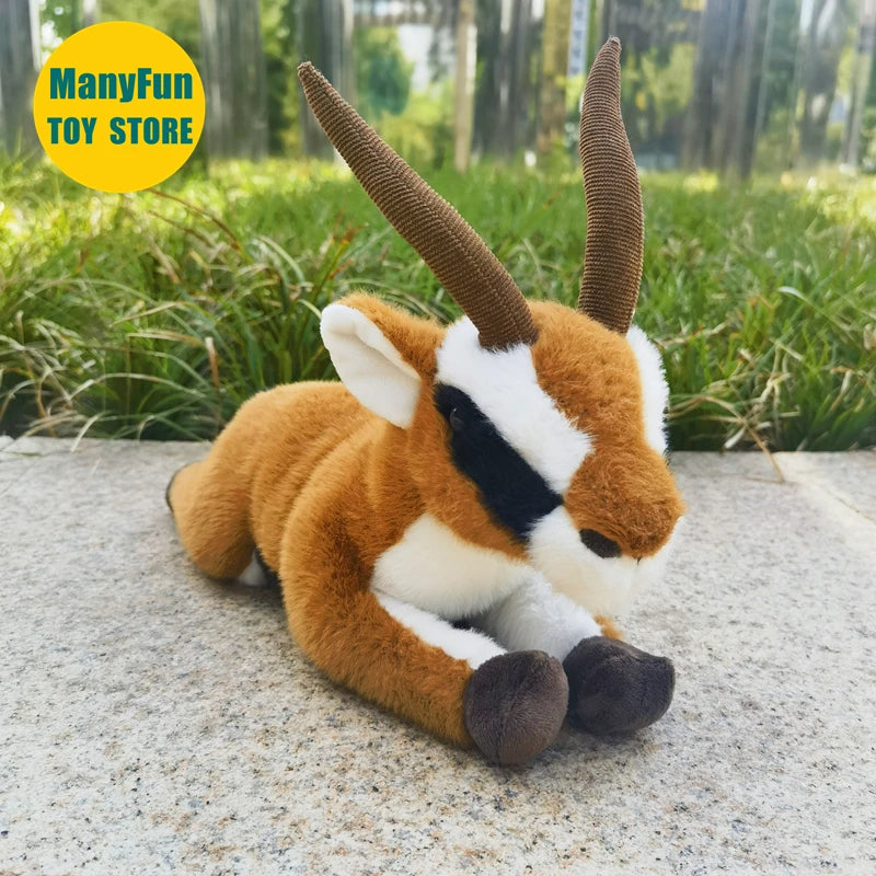 Lifelike Gazelle Plush Toy Soft Stuffed Antelope for Pets