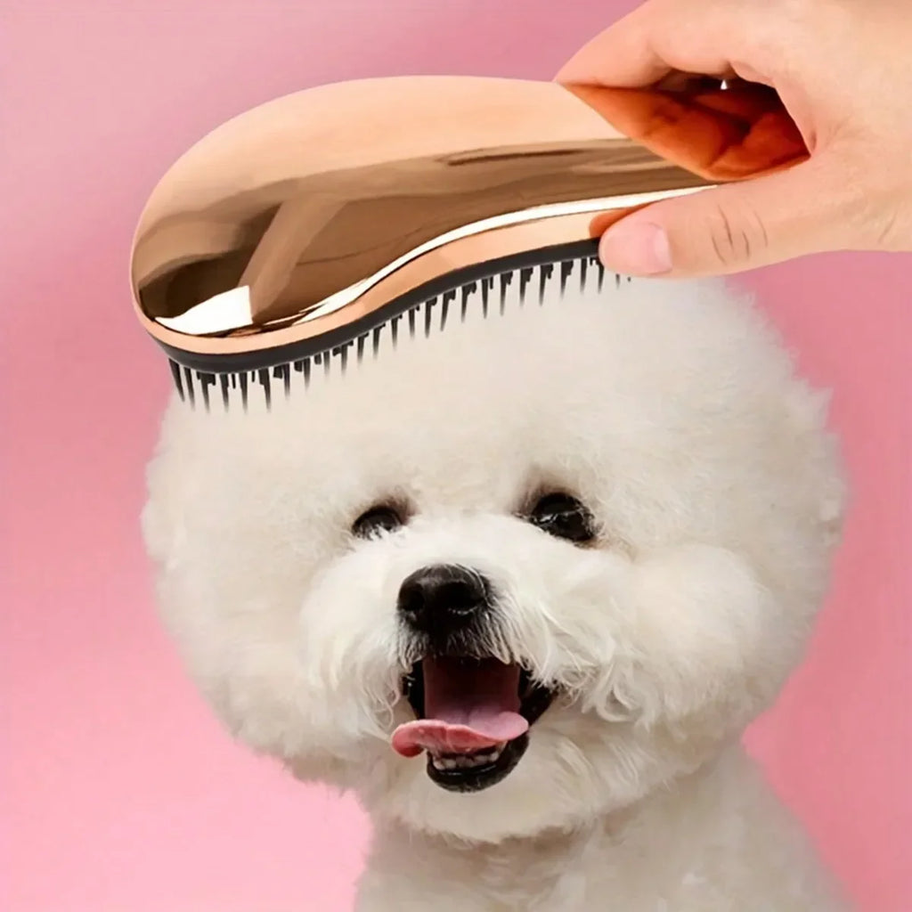 2-in-1 Dog Grooming Comb and Massage Brush Bath Tool