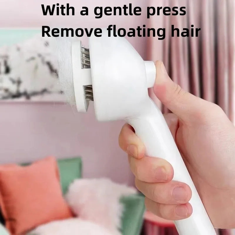 Hydrating Mist Pet Grooming Comb Hair Remover Brush Dogs Cats