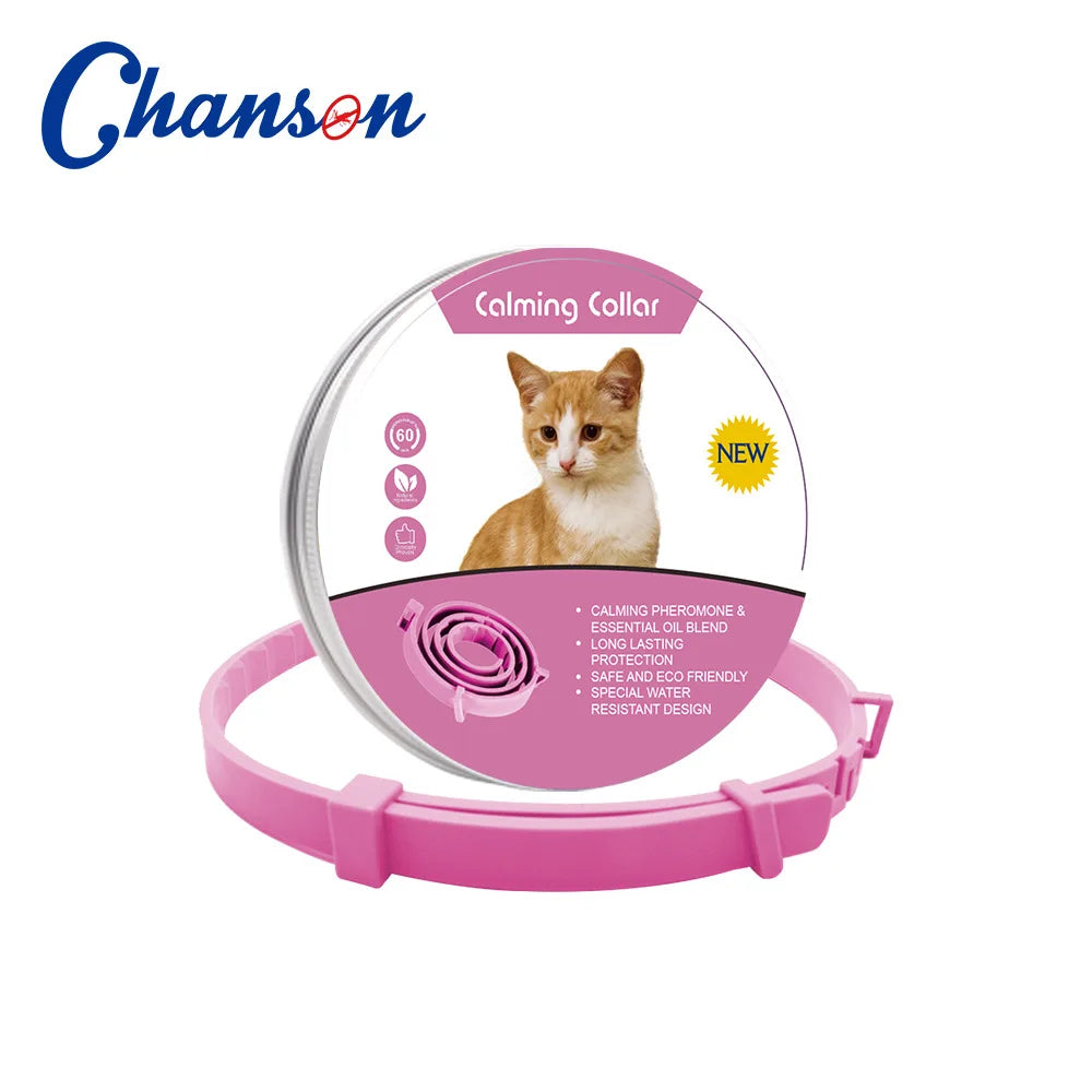 Pet Calming Collar Pheromone Anxiety Relief Cats Dogs