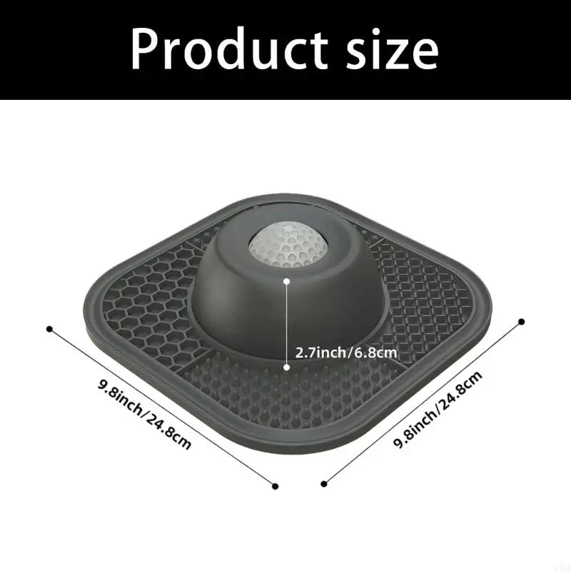 Interactive Slow Feeder Dog Bowl with Rotating Ball Toy
