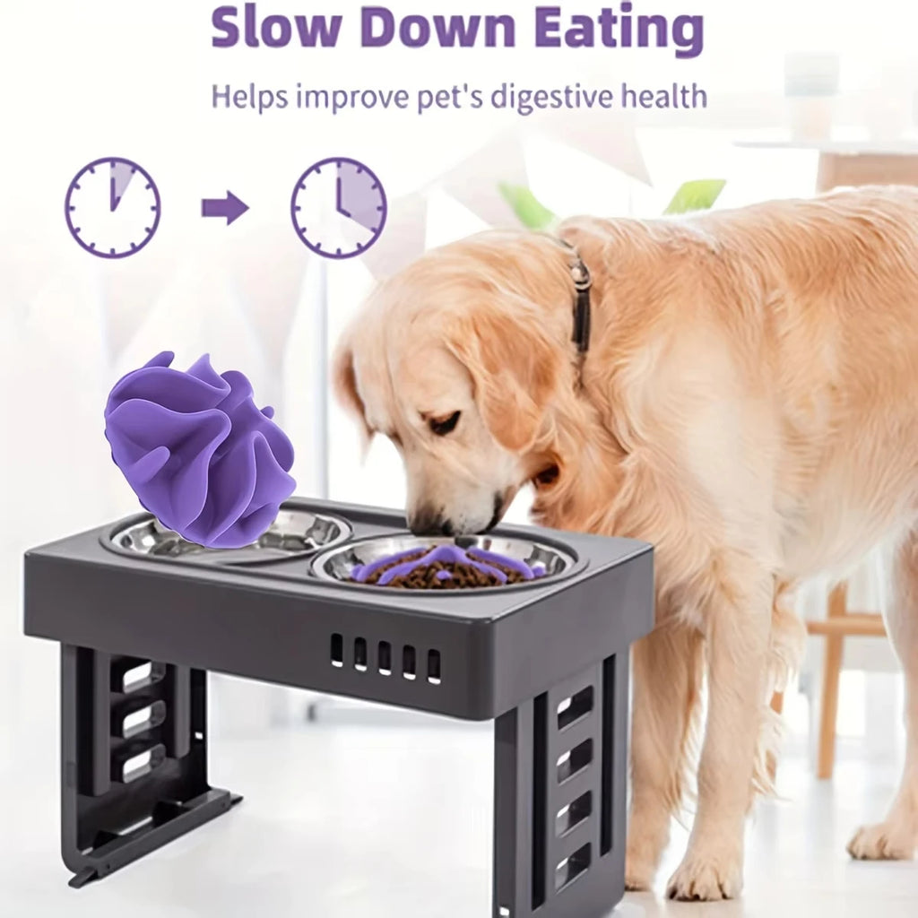 Silicone Slow Feeder Puzzle Bowl Insert