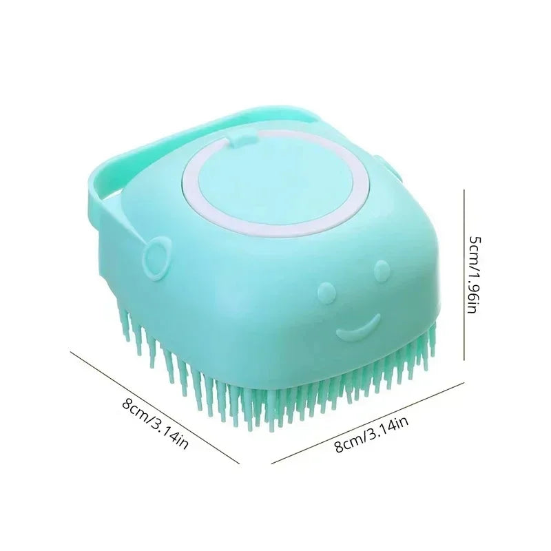 Pet Bathing Brush Soft Silicone Massager Shower Gel Comb Dog Cat Cleaning