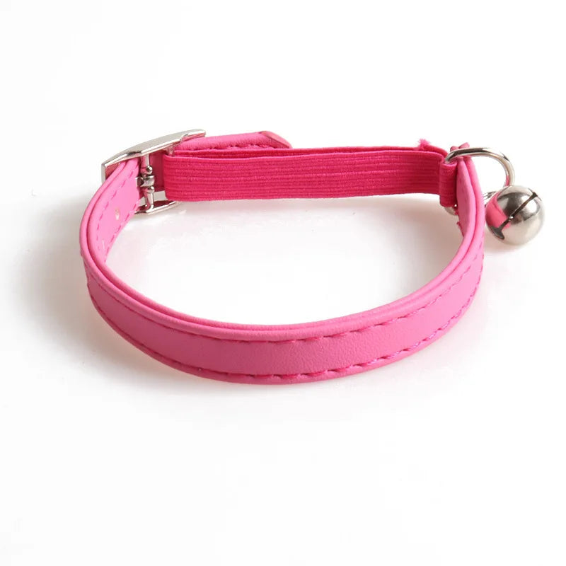 Cute Macaroon Cat Collar Elastic Bell Adjustable Kitten