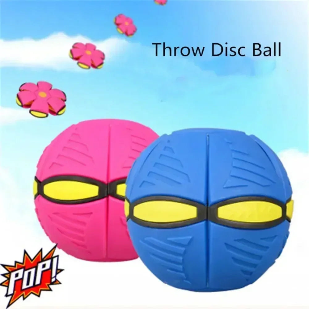 Magic UFO Flying Saucer Deformation Ball Toy for Dogs