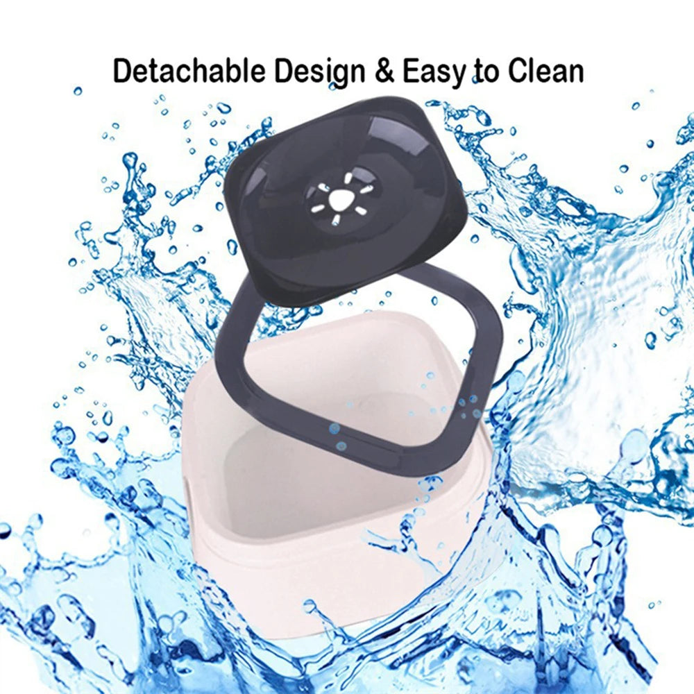 Splash-Proof Floating Water Bowl for Dogs & Cats
