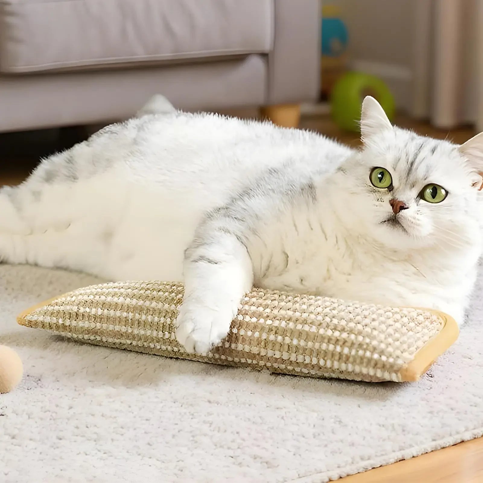 Interactive Cat Scratcher Toy with Catnip Pillow - Kitten Claw Grinder