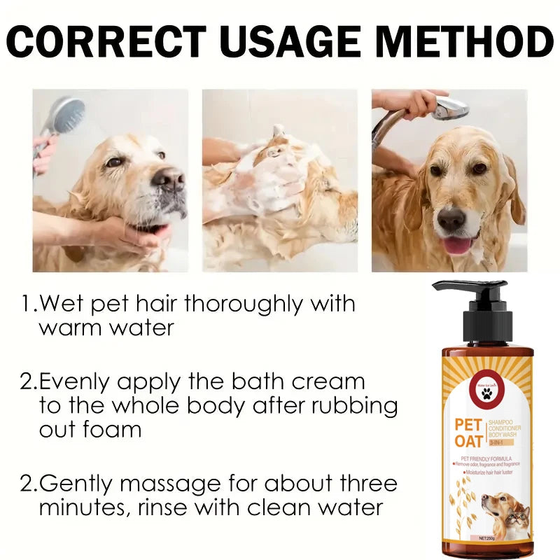 Premium Pet Shampoo for Soft, Odor-Free & Shiny Coat