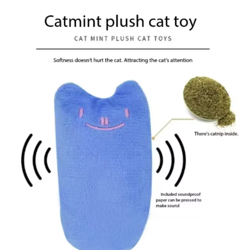 Sound-Squeak Plush Cat Toy | Interactive Cat Toy USA