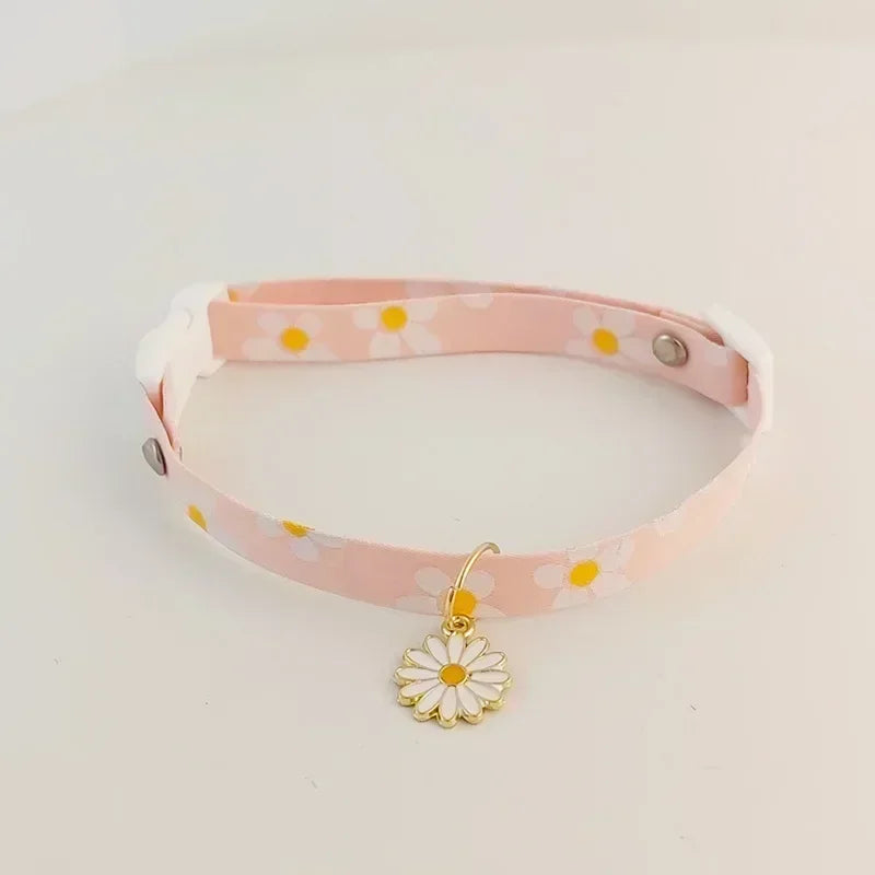 Adjustable Kitten Collar Bell Breakaway Cat Necklace Puppy