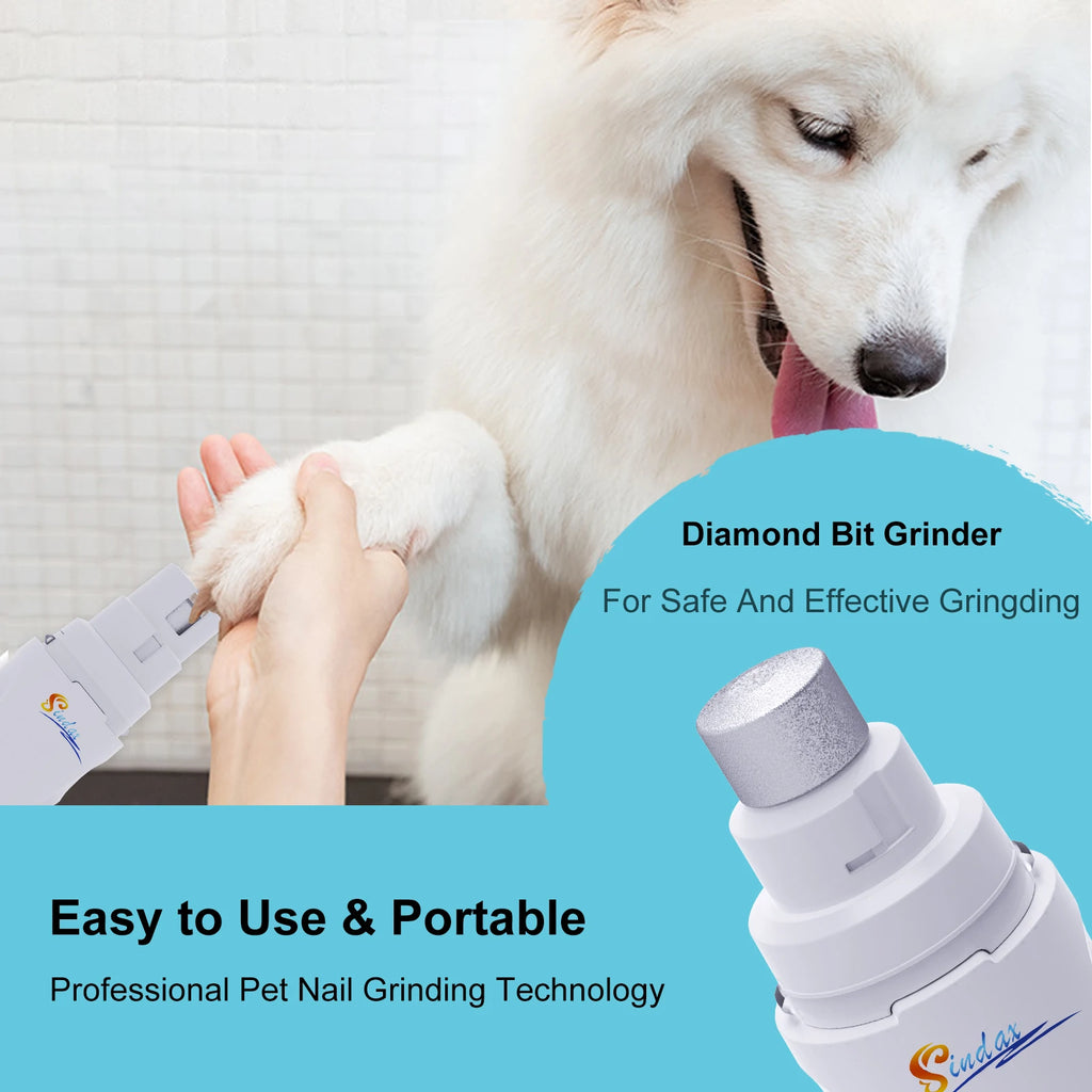 USB Rechargeable Electric Dog Nail Grinder 2-Speed