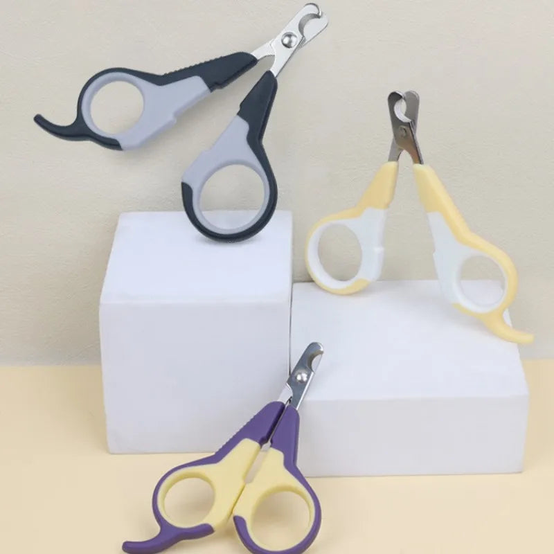 Cat Nail Clippers Comfortable Handle Grinder Scissors Claw Cleaning