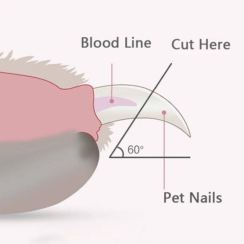 Professional LED Pet Nail Clippers Claw Trimmer