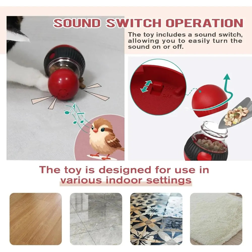 Rotating Puzzle Feeder for Cats & Dogs