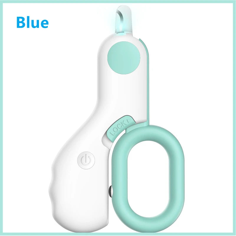Professional Cat Nail Clipper LED Light Dog Grooming Claw Scissors