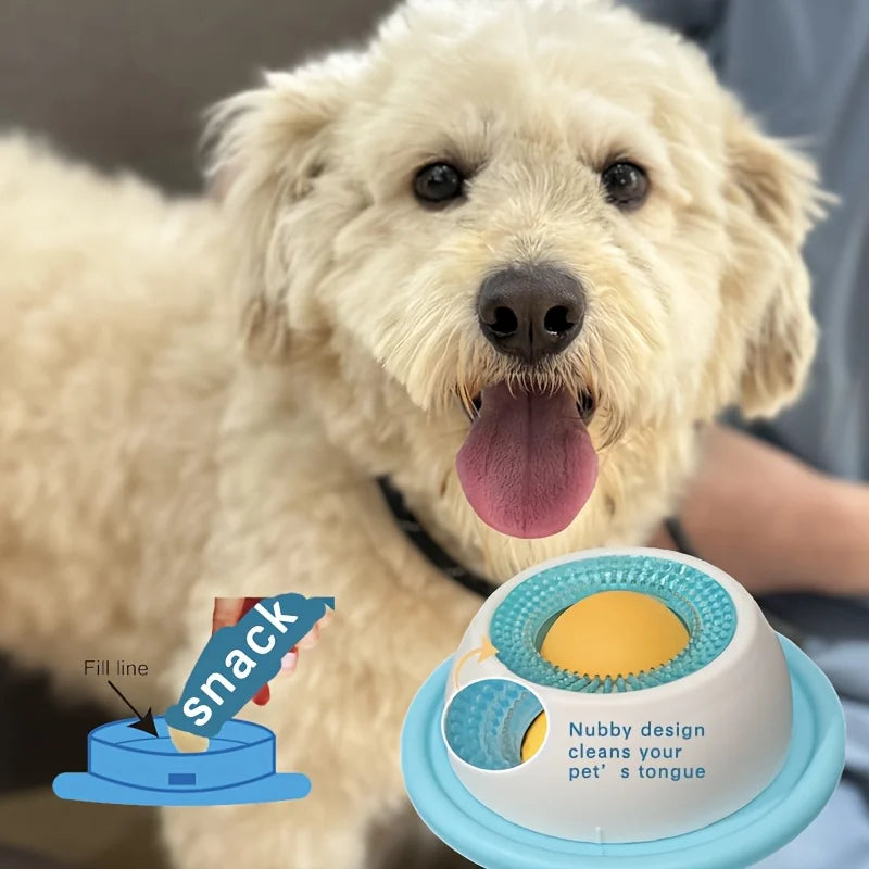 Yogurt Lick Mat Slow Feeder Dental Health Interactive Pet Bowl