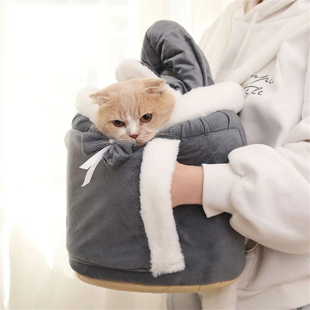 Winter Warm Small Dog Carrier Backpack for Travel