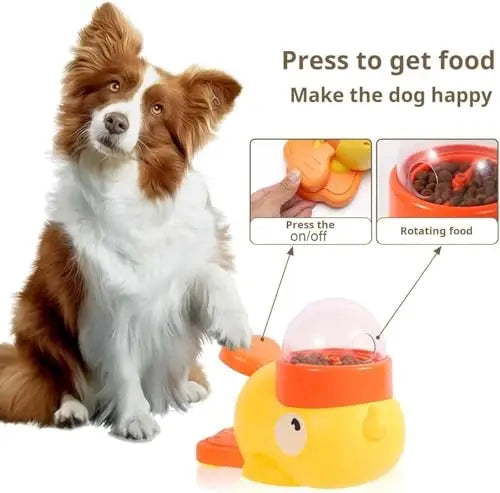 Duck Dog Snack Dispenser Anti-Swallow Slow Feeder Small Medium Pets