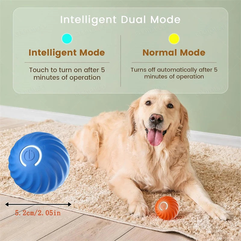 Smart USB Rechargeable Moving Ball Toy for Dogs & Cats