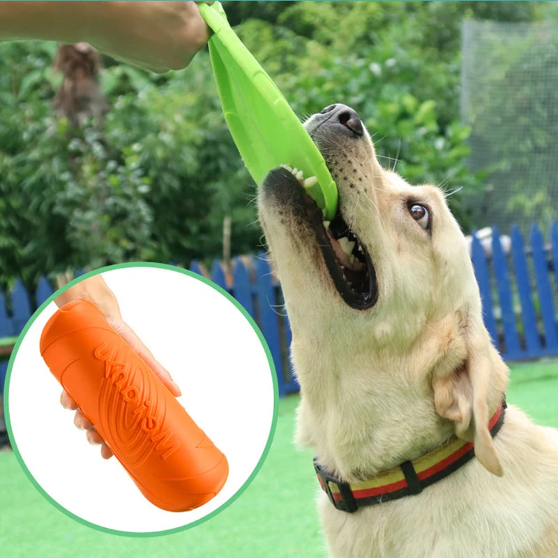 Multicolor Silicone Flying Disc Chew Outdoor Training Dog Toy