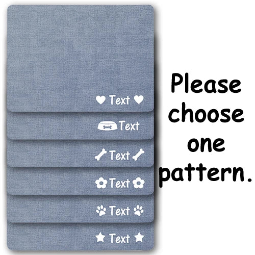 Personalized Custom Name Dog Cat Food Mat Foldable Washable