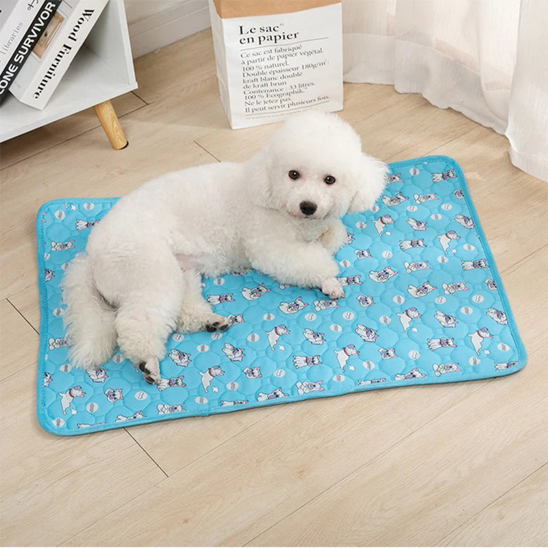 Absorbent Dog Cooling Mat and Pet Bed Blanket