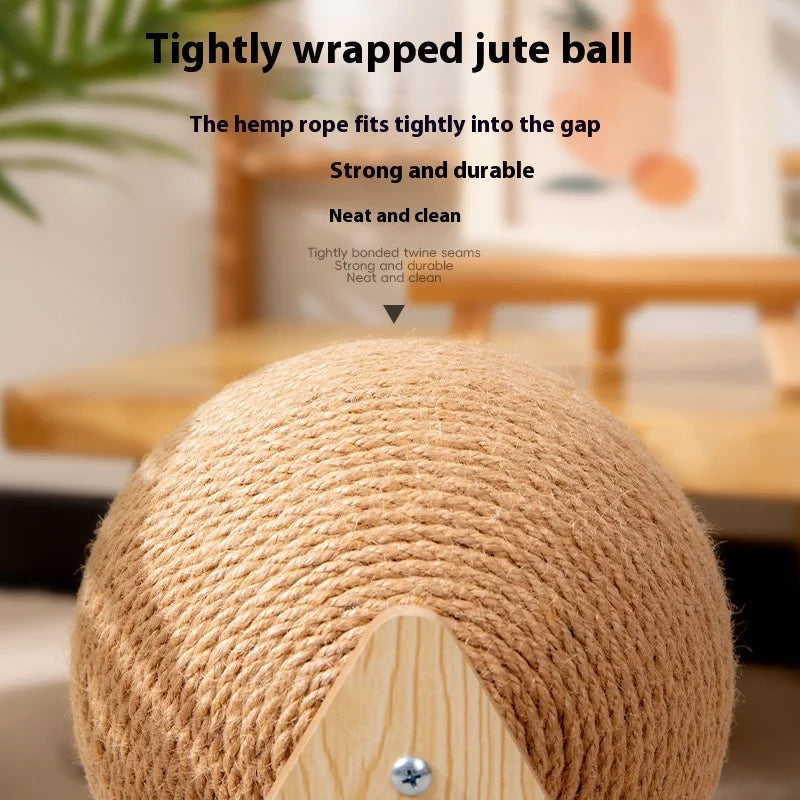 Cat Toy Scratch-ball - Vertical, Wear-resistant, Non-falling Off, Self-play Entertainment and Claw Grinding, Cat Scratch-ball