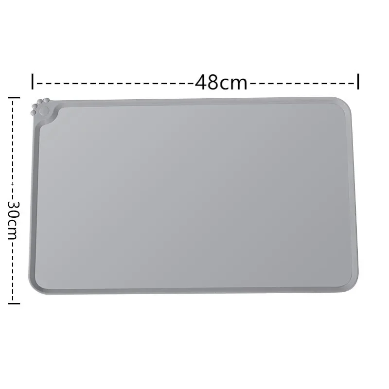 High-Lipped Silicone Cat Dog Food Mat Waterproof Non-Slip