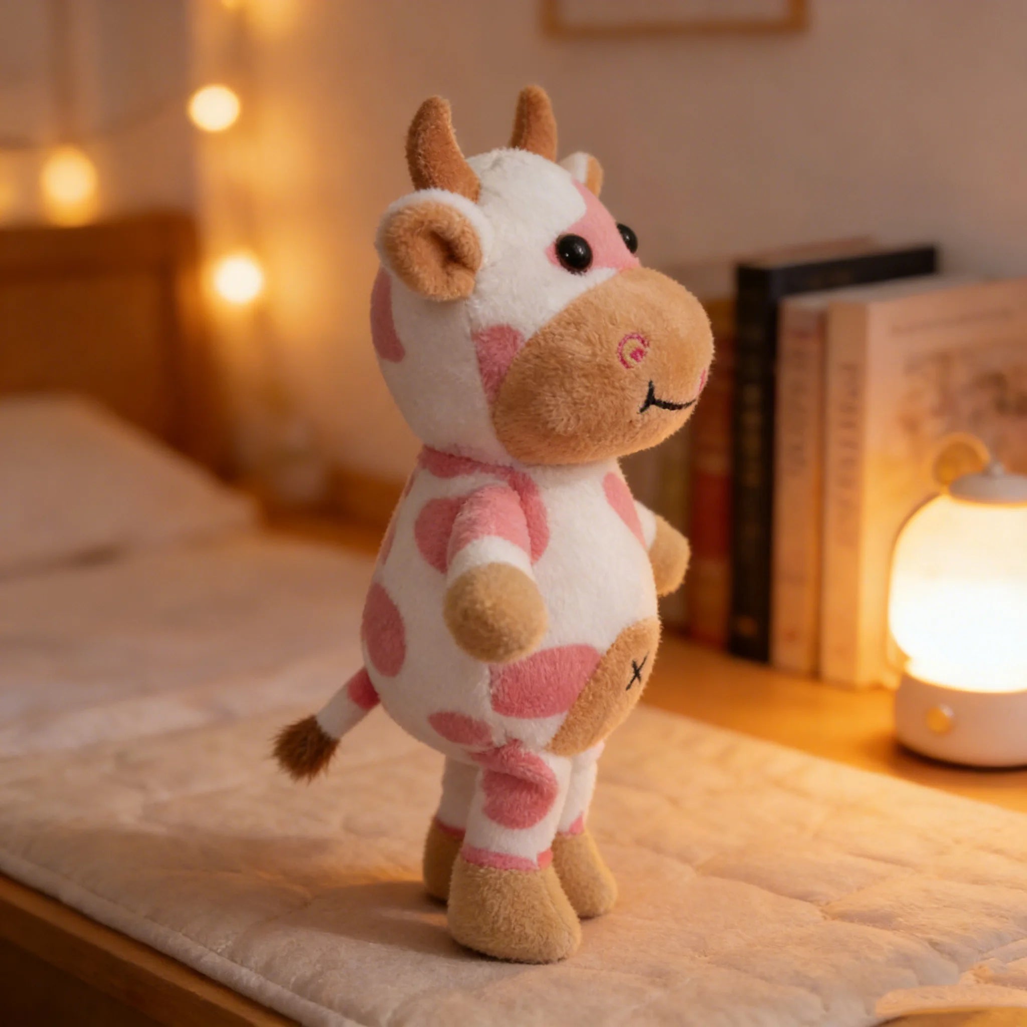 Cute Cow Plush Toy Calming Anxiety Relief for Cats Dogs