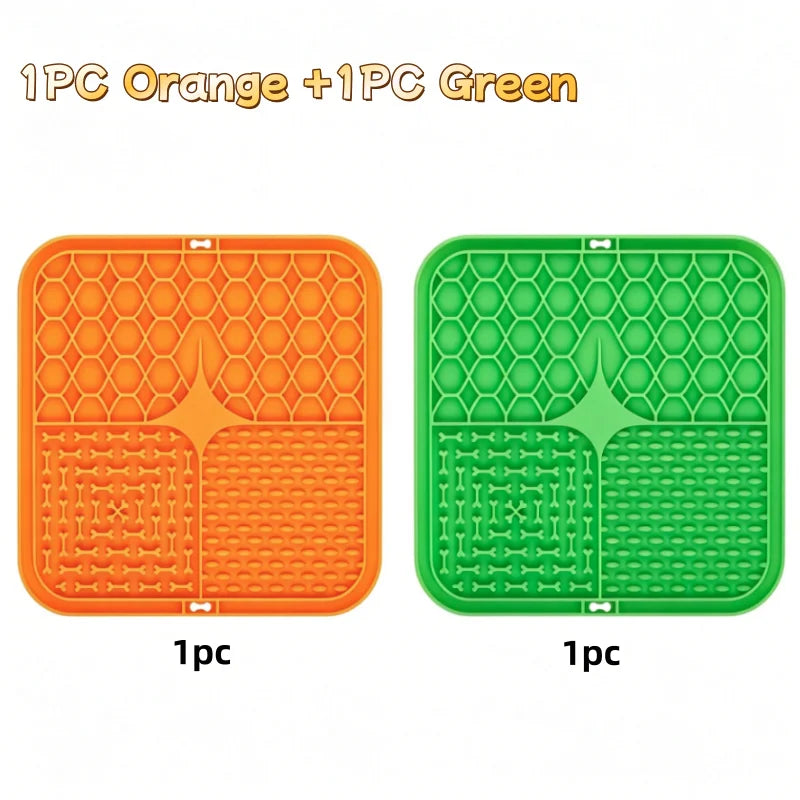 Silicone Lick Mat Slow Feeder Dog Food Plate Kitchen Supplies