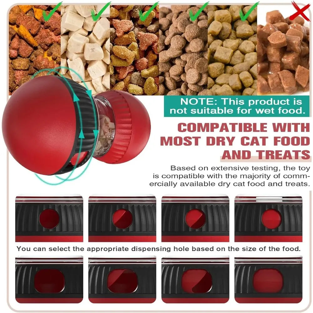 Rotating Puzzle Feeder for Cats & Dogs