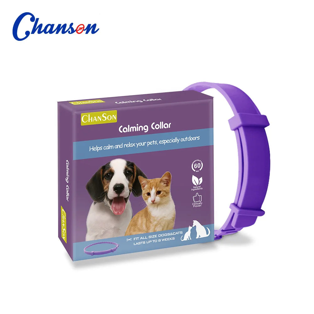 Pet Calming Collar Anxiety Pheromone Cats Dogs Adjustable