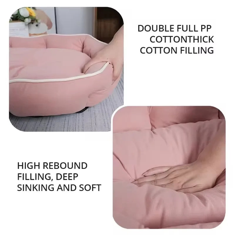 Large Pet Sofa Bed – Warm Dog & Cat Sleeping Mat