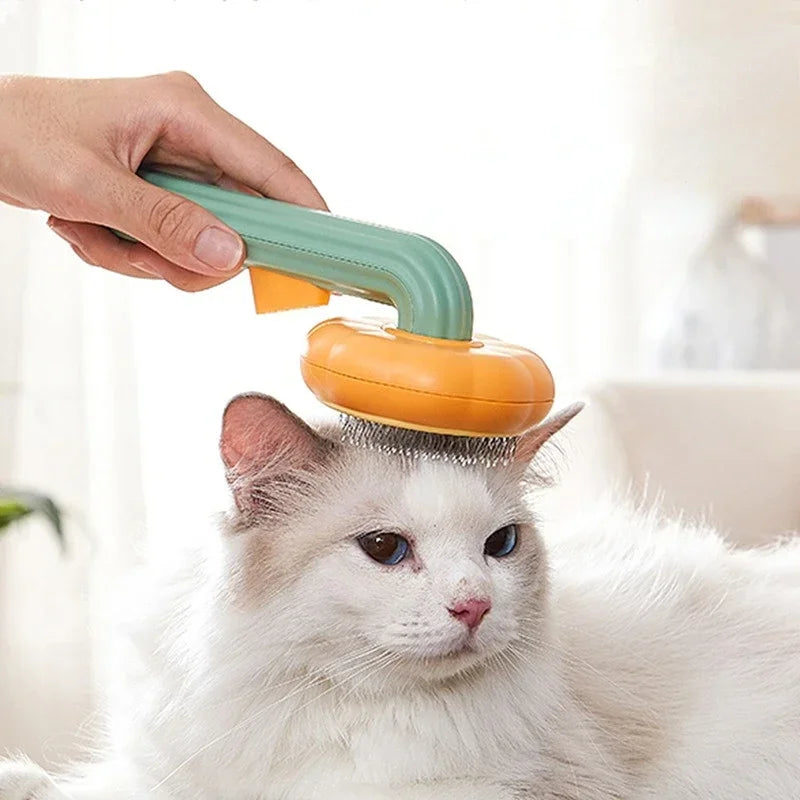 Grooming Brush Tool, Self Cleaning Slicker Comb for Dog, Cat, Puppy, Rabbit, Gently Removes Loose Undercoat Tangled Hair
